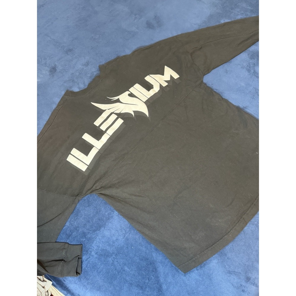 Illenium Electric Family Spirit Jersey Long Sleeve Shirt Mens L Black EDM Logo